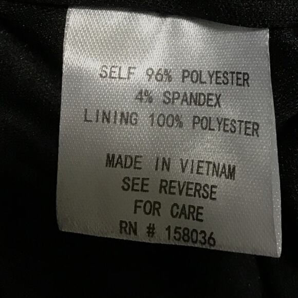 BIRDY GREY SZ 2X Black V-Neck Front-slit Sleeveless Shamin Maxi Dress NWT B117 - Picture 11 of 12